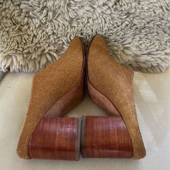 Huma Blanco Anthropologie Dory Calf Hair Mules 38 - Picture 6 of 8